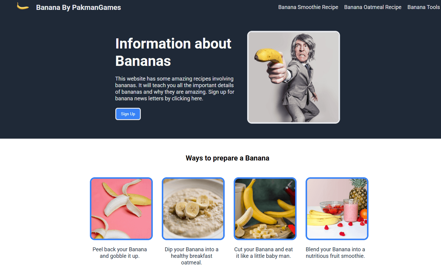 Banana screenshot
